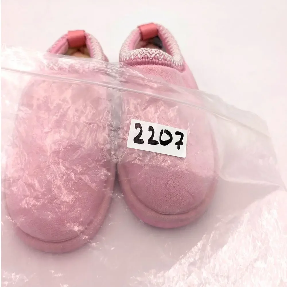 Steve Madden Jordy Faux Fur Lined Slipper Shoes Kids' Pink Size US5M EU37